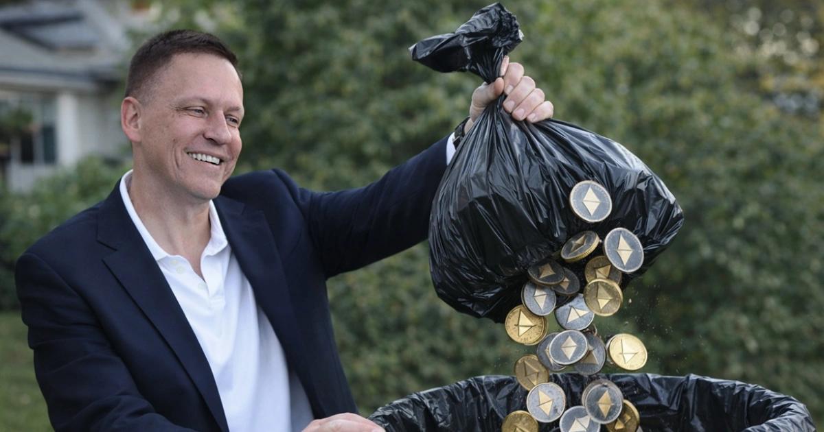 以太坊DAT做不下去，轉型RWA也沒用！彼得提爾清倉ETHZilla