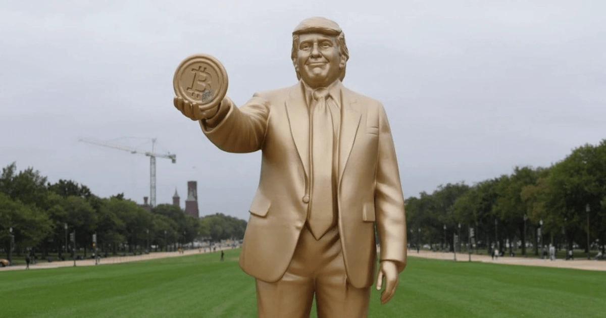 Solana迷因幣搞行為藝術！金川普雕像手舉比特幣，卻引發網友爭議Solana 鏈專案 DJTGST 在美國國會外展出金色川普雕像，引發對加密、政治與貨幣政策交織關係的激辯與媒體關注。