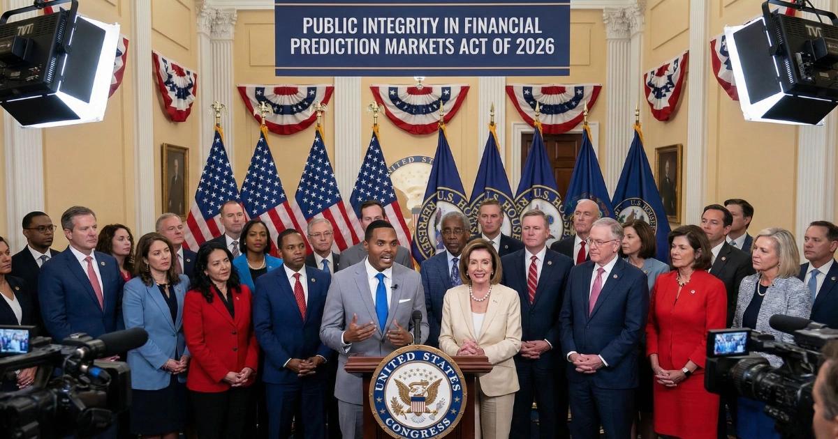 防內線交易！30位美國議員推動新法，禁止官員參與政治預測市場Polymarket 押中委內瑞拉政變事件引爆內線交易爭議，美國國會推動修法，擬全面禁止政府內部人士參與政治預測市場。