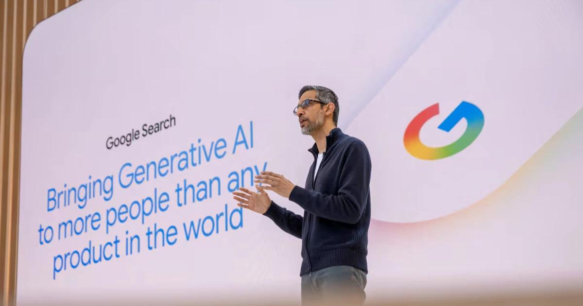 AI讓Google搜尋沒賺頭？CEO：十年前就佈局轉型，AI將讓自家搜尋升級Pichai 表示 Google 十年前即啟動 AI 轉型，未來將成為全球創新基建推手，重塑搜尋、雲端與人機互動。