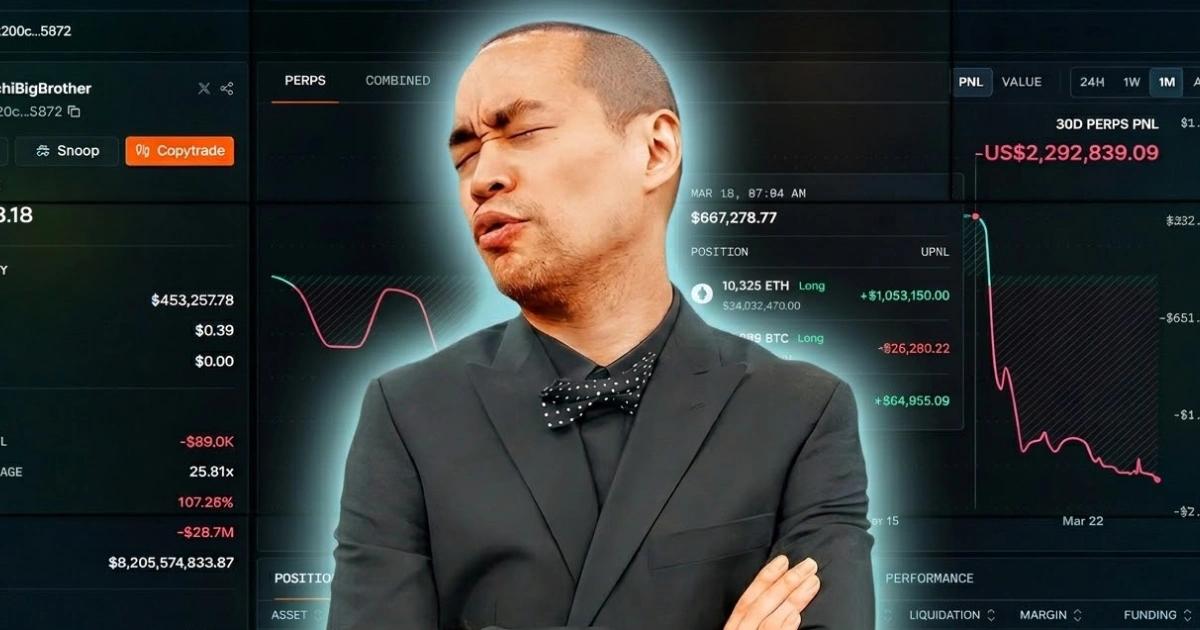 麻吉大哥半年賠7400萬鎂！鏈上分析師：若反向跟單，30天預計報酬5644%