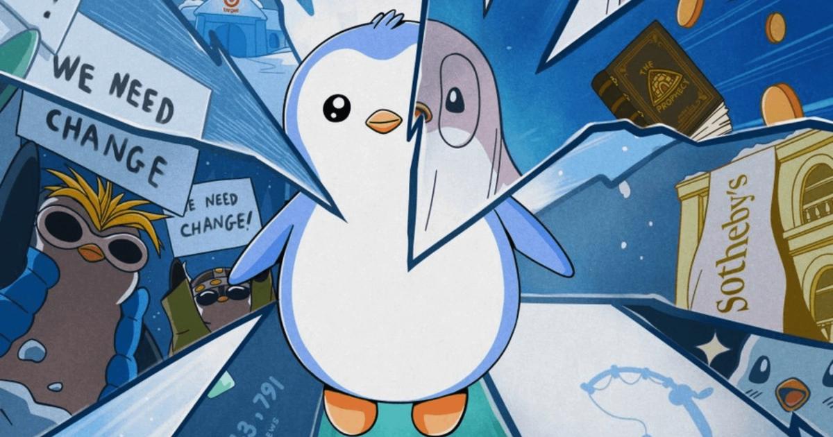 胖企鵝NFT成加密企業熱愛頭像！VanEck解釋：我為何不放無聊猿胖企鵝 NFT 因各大加密公司換上 PFP 而掀起熱潮，幣價與地板價齊升，其成功關鍵在於文化共鳴與平民化策略，而非 NFT 本身價值。