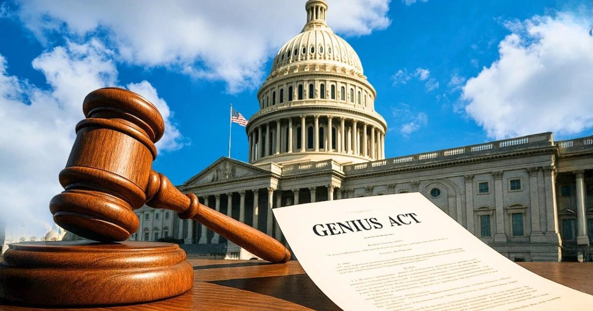 要求堵住天才法案漏洞！美銀行業：穩定幣利息恐讓6.6兆鎂存款外流美國銀行業團體警告，《GENIUS 法案》存在穩定幣間接發息漏洞，恐致 6.6 兆美元存款外流，衝擊信貸供應與金融穩定。