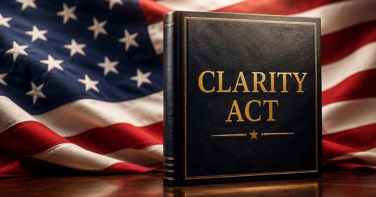 CLARITY法案瞄準8/7大限！天橋資本創辦人呼籲快過關：比現狀好10倍美國參議院預計於休會前對《CLARITY 法案》進行初步表決。雖然獲得富達等機構支持，但距離過關門檻仍差約 9 票。