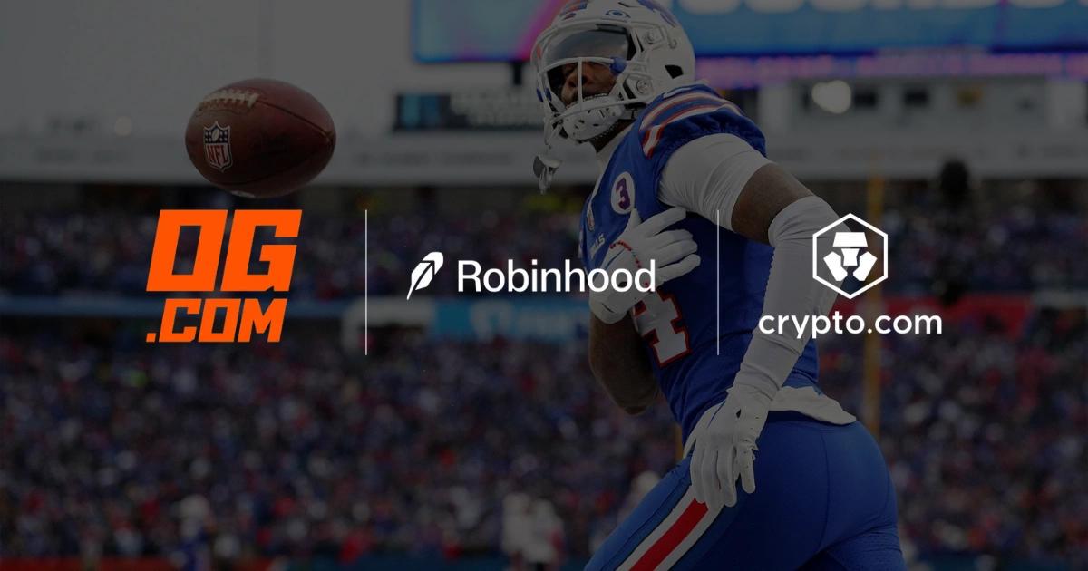 Robinhood入股Crypto.com！拓展美式足球預測市場，OG.com成第二供應商