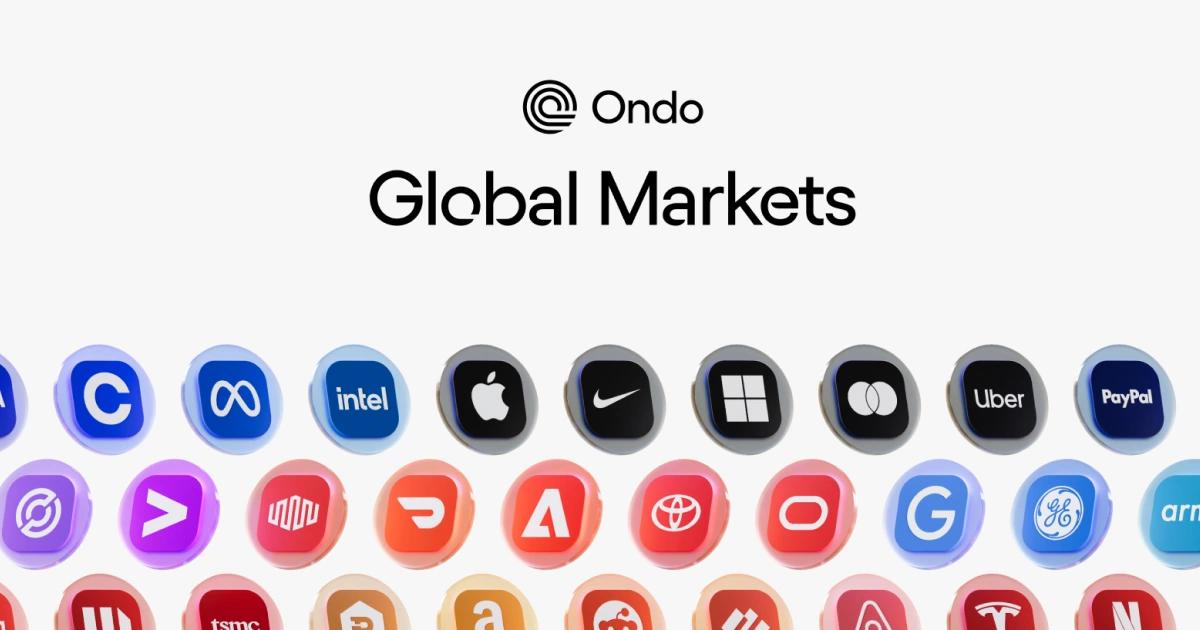 Ondo代幣化市場上線！目標年底上架1000檔標的，強調2大優勢Ondo Finance推出代幣化全球市場，提供逾100檔美股與ETF，今年底目標上架1,000檔，強調低滑點、高流動性。