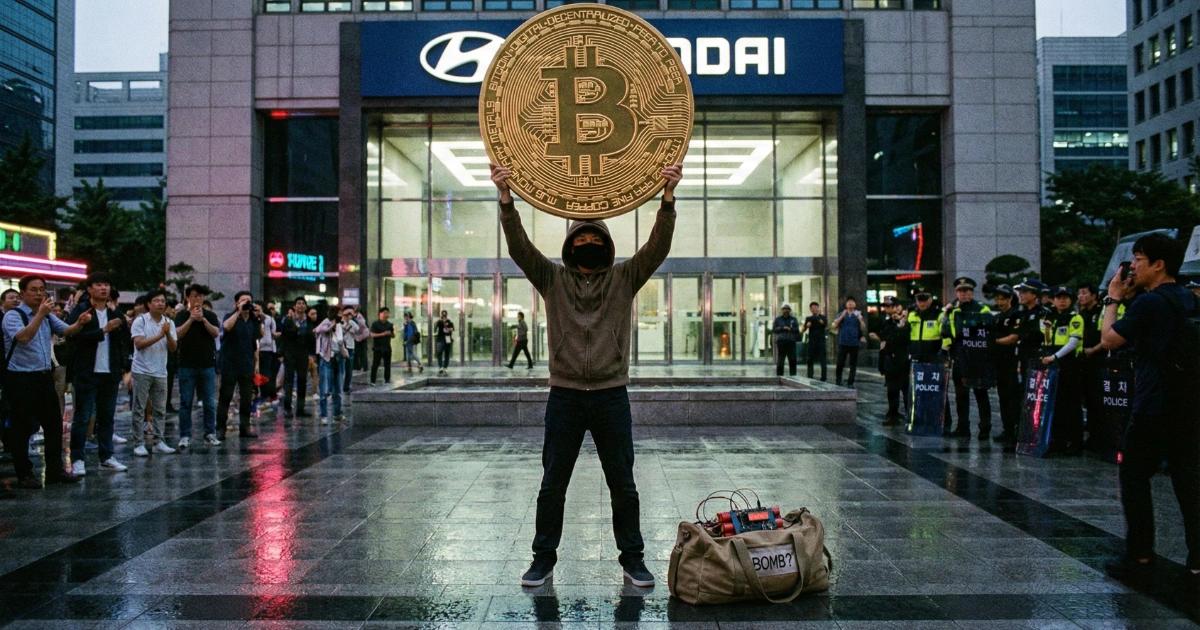 現代汽車集團遭勒索恐嚇！歹徒要求交出13顆比特幣，不然就引爆首爾總部現代集團遭比特幣炸彈勒索威脅，首爾多棟大樓緊急疏散，警方確認為假警報，事件揭露韓國近期加密勒索與恐嚇攻擊明顯升溫，企業與國安承壓。