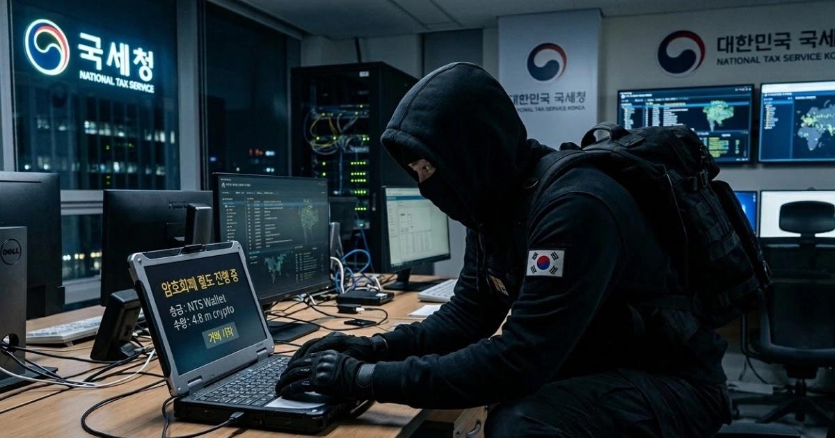 南韓國稅廳秀出助記詞，480萬鎂加密貨幣被盜！竊賊歸還後竟又被偷