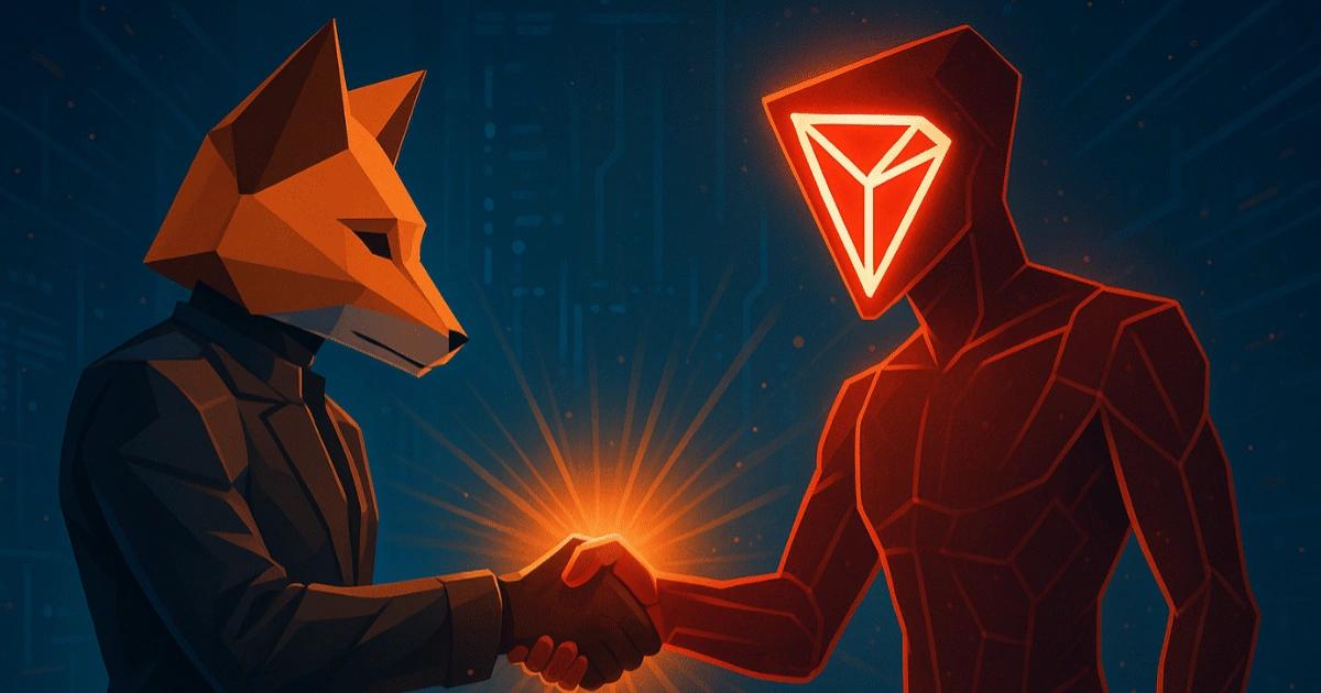 MetaMask不再固守以太坊生態，攜手TRON，打造Web3超級入口MetaMask 宣布與 TRON DAO 達成合作，正式支援 TRON 生態系資產互動，強化跨鏈互通性與穩定幣應用，朝成為 Web3 通用入口邁進。