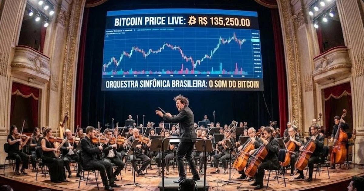 讓人聽到炒幣刺激感！巴西要把比特幣走勢做成音符，管弦樂團將現場演奏巴西文化部批准一項音樂計畫，將比特幣價格數據透過演算法轉化為音符，由管弦樂團現場演奏，讓聽眾聽見市場波動的聽覺體驗。