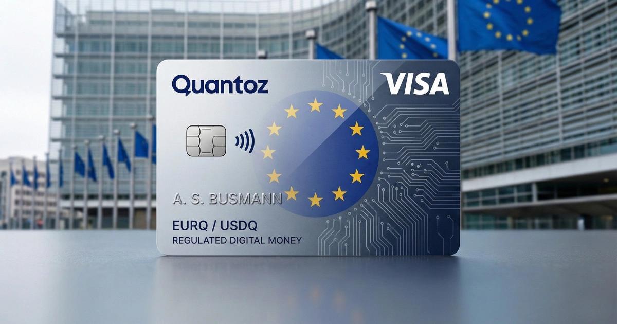 荷蘭科技公司Quantoz拿下Visa會員，推合規支付卡搶攻歐洲市場Quantoz 成為 Visa 主要成員，推出符合 MiCAR 的穩定幣卡片架構，加速歐洲加密支付合規化與主流化。